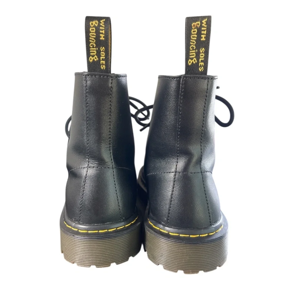 Dr. Martins Luana 7 Eye Combat Boots Black w/Yelllow Stitching Womens Size 9 - Picture 6 of 14